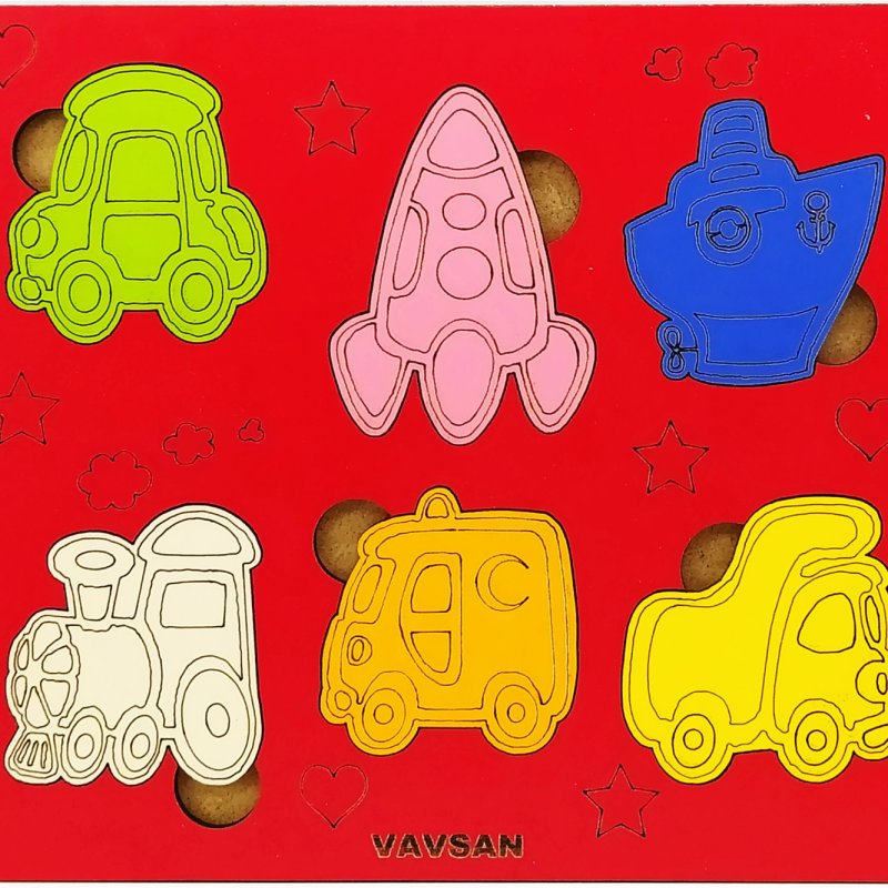 Vavsan Taşıt Araç Puzzle Oyuncak