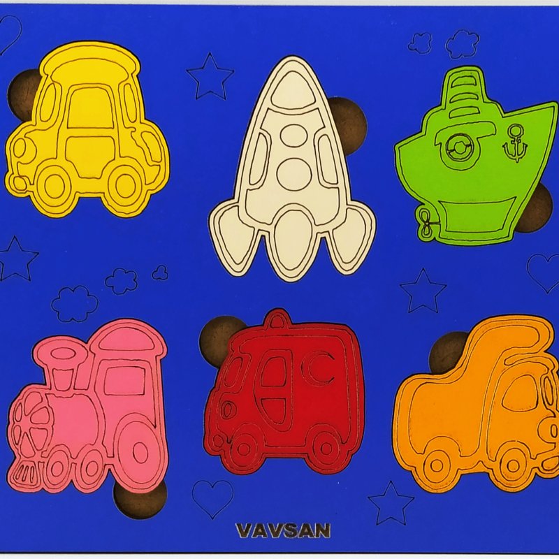 Vavsan Taşıt Araç Puzzle Oyuncak